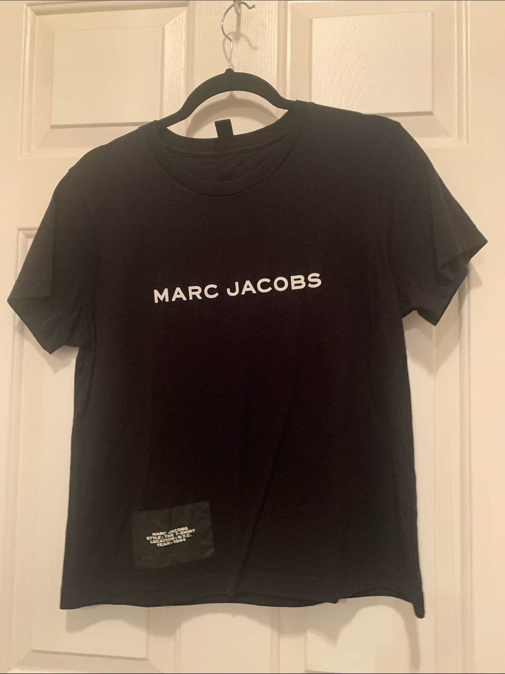 Marc Jacobs Black Short-Sleeve Logo Tee